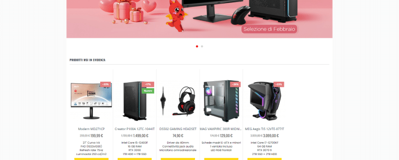 MSI italia homepage